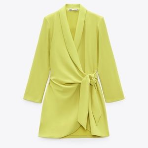 Zara Lime Green Mini Dress